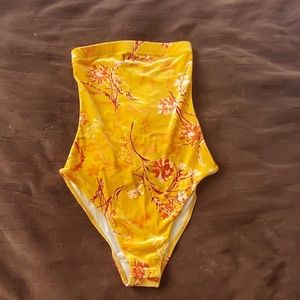 Urban Outfitters strapless halter top bodysuit